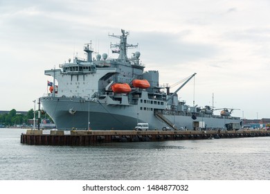 NATO Warships After The End Of A NATO Exercise In The Baltic Sea In The Kiel Fjord And In Scheerhafen