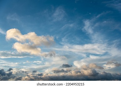Natural background blue sky. Close up, selective focus. Useful for background designing purpose. - Shutterstock ID 2204953215