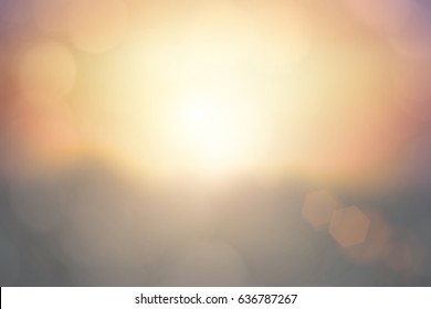 Natural Background Blurring.warm Colors And Bright Sun Light. Bokeh Background Or Christmas Background.Green Energy.