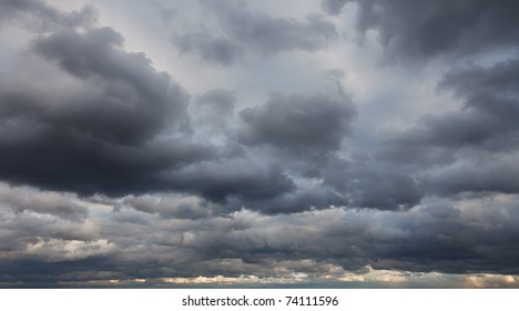 Natural backgrounds: stormy sky