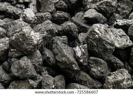 Natural black coals for background. 