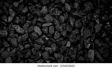 Natural black coals for background. Industrial coals.It can be used as a fuel for coal industry. Pea coal. Top view - Shutterstock ID 2154125625