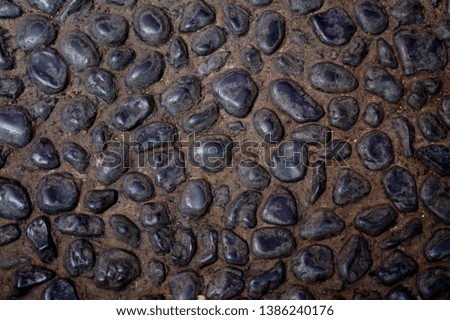 natural black stone texture background                              