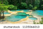 Natural blue pool ,Huanglong, Sichuan,China 