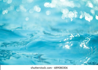 Natural bokeh blue water backgrounds. - Shutterstock ID 689080306