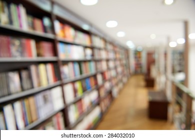 Natural bokeh out of focus Bookstore