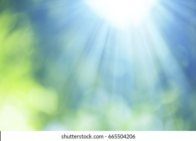 Natural Bokeh with sun rays