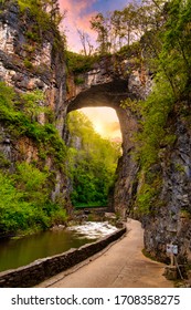 Natural Bridge Virginia. Sunset. Nature