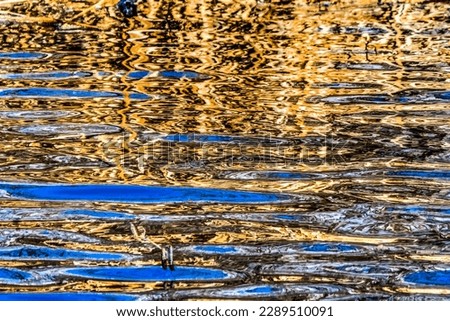 Natural Brown Blue Patterns Reflection Abstract Washington State Pacific Northwest