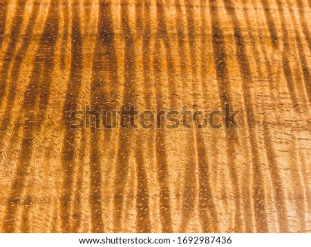 Natural brown Flame koa patterned Solid wood That has beautiful and clear wood grain is arranged together beautifully Used to decorate. can use for a backdrop with your item look luxurious.
