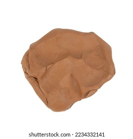 Natural clay piece isolated on white background. Wet clay material for sculpting or modeling. - Powered by Shutterstock