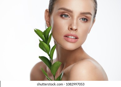 Natural Cosmetics Skin Beautiful Woman Healthy Stock Photo 1082997053 ...