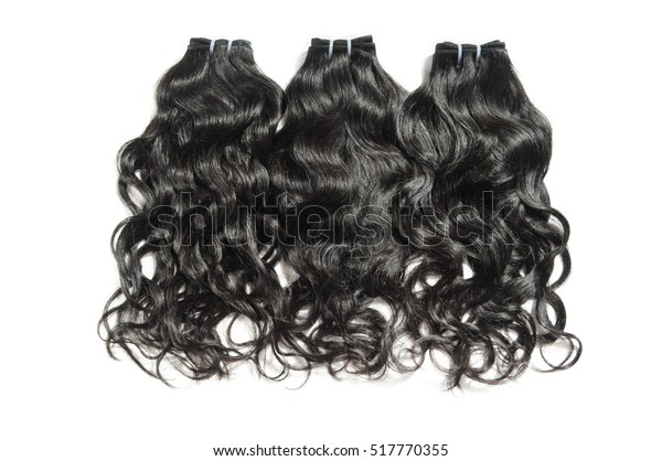 Natural Curly Wavy Black Human Hair Stock Photo Edit Now 517770355