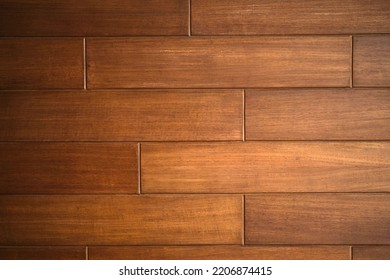 Natural Dark Brown Planks And Wooden Table Surface With Wood Pattern .background Concept.