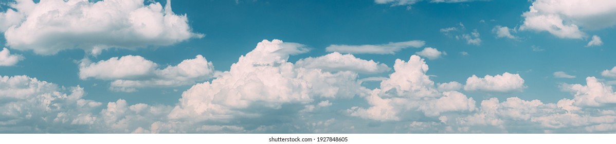 Natural Day Cloudy Sky Abstract Background. Panorama Panoramic View. Backdrop - Shutterstock ID 1927848605