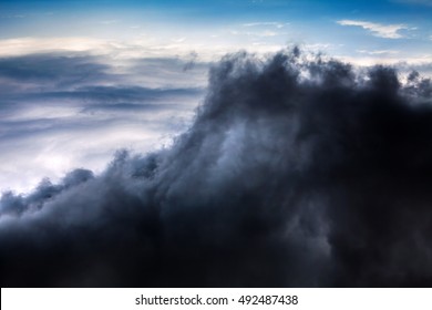 Natural Dramatic Clouds Area Background
