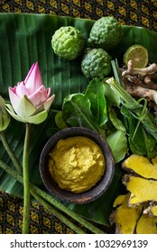 Natural Exotic Tropical Organic Products Detail In Asian Beauty Spa