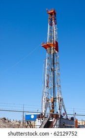 Natural Gas Drilling Well In Texas