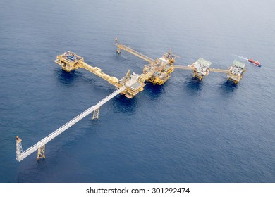 Natural Gas Field In The Gulf Of Thailand