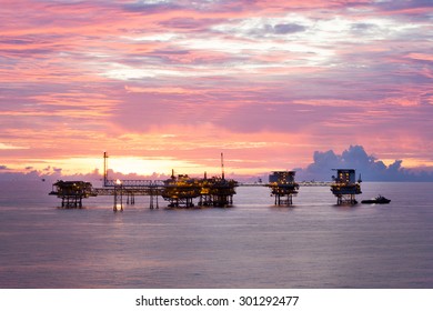 Natural Gas Field In The Gulf Of Thailand