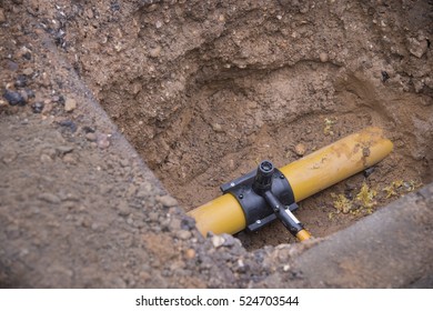 Natural Gas Installation And Pipe Connection