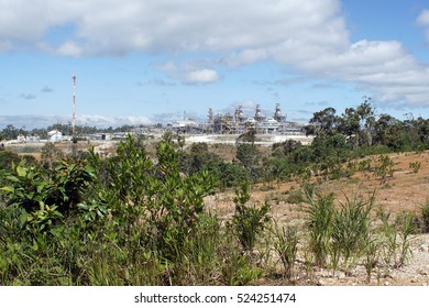 Natural Gas Plant In A Highland Jungle In Papua New Guinea