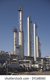 Natural Gas Processing Plant On A Pipeline