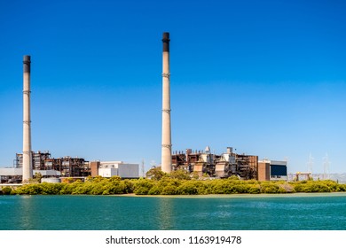 Natural Gas-fired Electricity Power Station In Port Adelaide, Torrens Island, South Australia