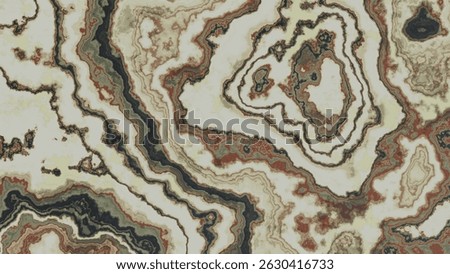Natural Geological Stone Pattern, Deep Green and Beige Strata with Intricate Veining, Ideal for Creative Projects and Architectural Inspiration

