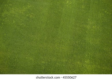 Natural Grass Texture. Aerial View Of Football Field.