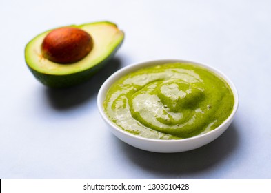 Natural Hair Mask, Homemade Avocado Hair Treatment, Top View