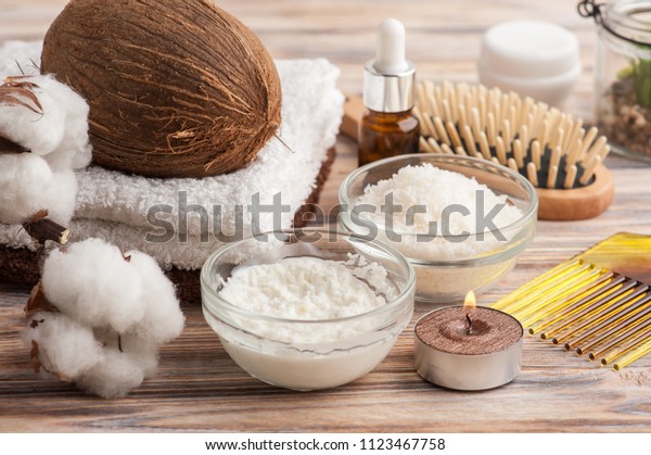 Natural Hair Treatment Coconut Oil Spa Stock Photo Edit Now
