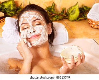 Natural homemade  facial masks at home . - Powered by Shutterstock