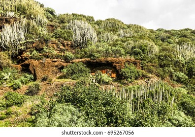 Natural House Underground, Inside Hill, La Palma, Canary Island