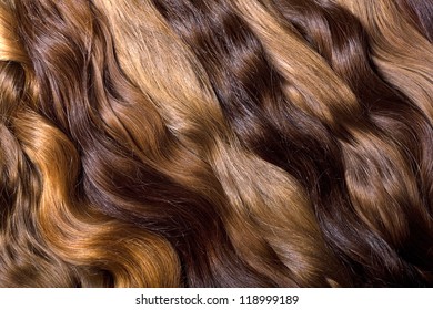 Natural human hair background - Shutterstock ID 118999189