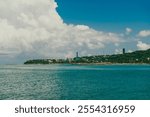 Natural landscape with sea view in Puerto, Barranquilla, Colombia.