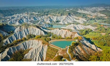 Natural Landscape Taiwan Mudstone Badlands