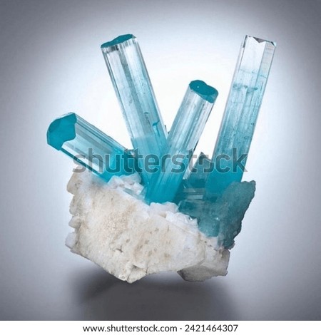 Natural Light Blue Tourmaline Stone, Rough Mineral Gems 