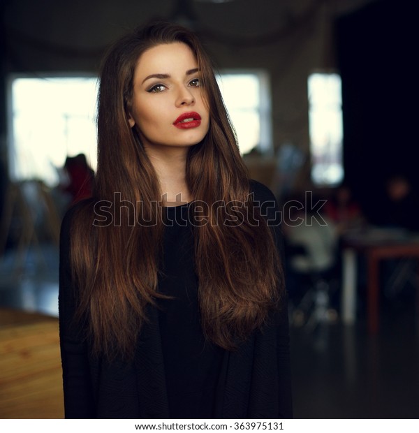Natural Light Indoor Portrait Young Pretty Stock Photo Edit Now