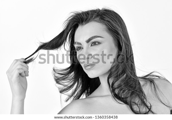 Natural Look Mid Length Wavy Hair Stock Photo Edit Now 1360358438