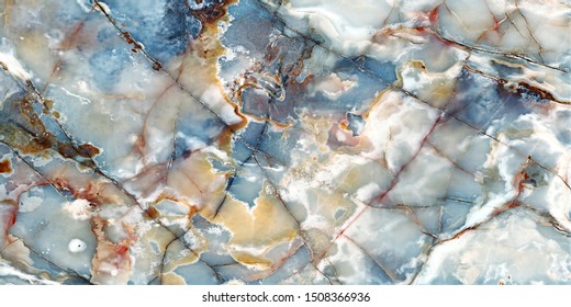 Natural marbles texture and surface background.perfect blue onyx marbel stone. Emperador marble for interior exterior. decoration design and industrial construction concept design. glossy marbel stone - Shutterstock ID 1508366936