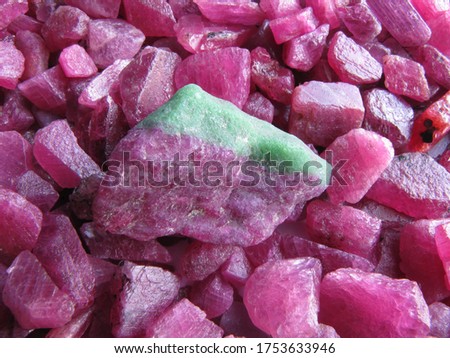 natural mineral ruby gemstone crystal background