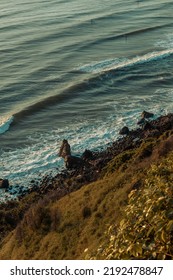 Natural Ocean Shore Landscape On Coastline