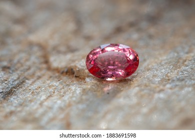 Natural Padparadscha Sapphire Gemstone From Madagascar, 0.94 Carats, Rare Orangish Pink Color 