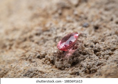 Natural Padparadscha Sapphire Gemstone From Madagascar, 0.94 Carats, Rare Orangish Pink Color 