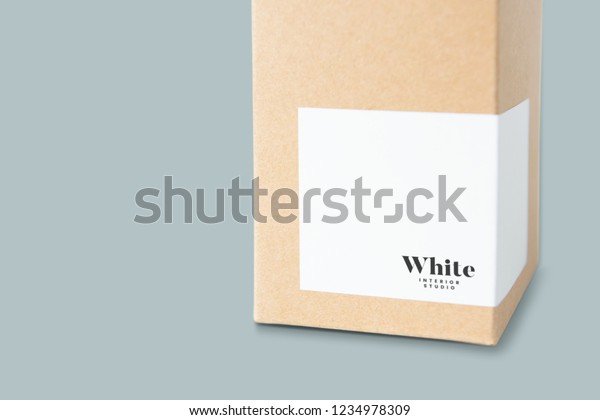 Download Natural Paper Box Packaging Mockup Business Finance Stock Image 1234978309 PSD Mockup Templates