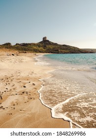 Natural paradise beach & vegetation of San Giovanni di Sinis peninsula – Sinis, Sardinia, Italy, October 2020.