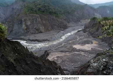 Natural Phenomenon, Erosion Of The Coca River In Ecuador 