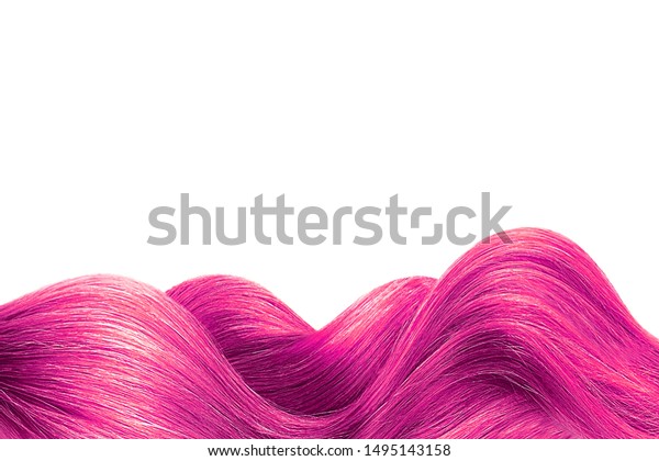 Natural Pink Hair Isolated On White Stock Photo Edit Now 1495143158