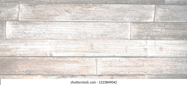 Natural Reclaimed Wood Surface With Aged Boards. Wooden Planks On A Wall Or Floor With Grain And Texture. Neutral Flat Vintage Wood Background.